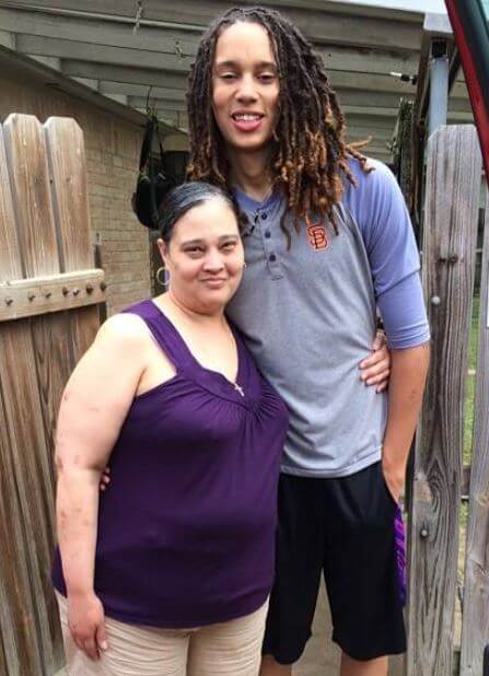 Sandra Griner with her daughter Brittney Griner.